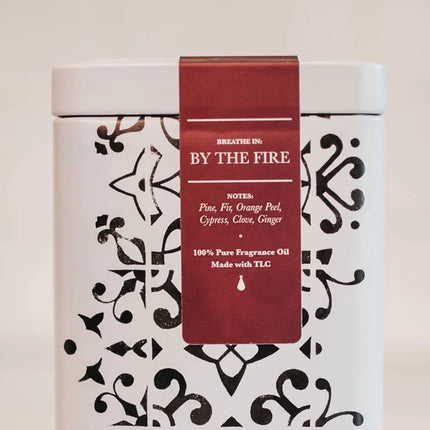 By The Fire Soy Candle | Smoky Pine & Clove Fireplace Scent