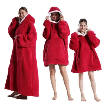 The CozyPlush Wearable Blanket | Ultra-Soft Shu Cotton Velvet Pullover