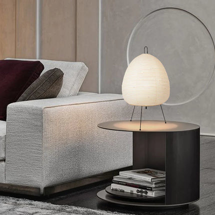 RiceBloom Nordic Minimalist Accent Light | Japanese Style Rice Paper Diffused Table Lamp
