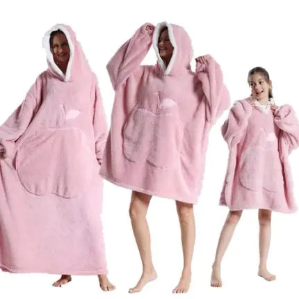 The CozyPlush Wearable Blanket | Ultra-Soft Shu Cotton Velvet Pullover