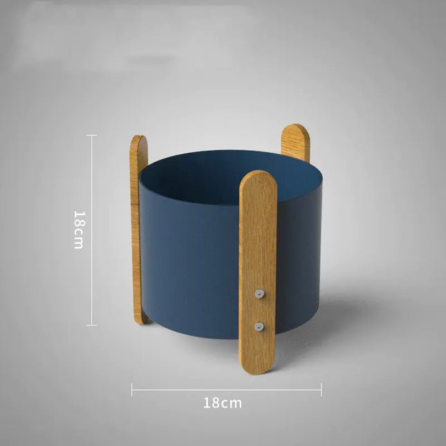 Minimalist Iron Planter: Nordic Style Indoor Pot for Succulents