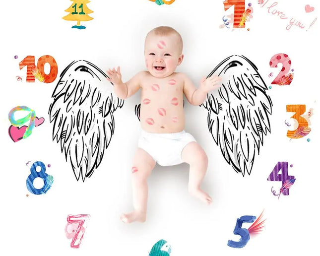 Newborn Baby Milestone Photography Blanket