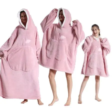 The CozyPlush Wearable Blanket | Ultra-Soft Shu Cotton Velvet Pullover