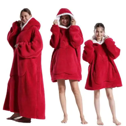 The CozyPlush Wearable Blanket | Ultra-Soft Shu Cotton Velvet Pullover