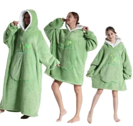 The CozyPlush Wearable Blanket | Ultra-Soft Shu Cotton Velvet Pullover