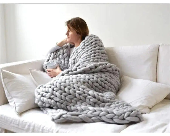 Zen Weighted Knitted Blanket