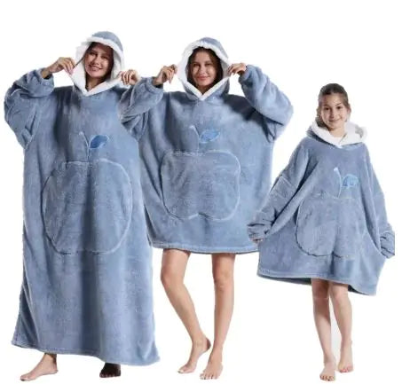 The CozyPlush Wearable Blanket | Ultra-Soft Shu Cotton Velvet Pullover