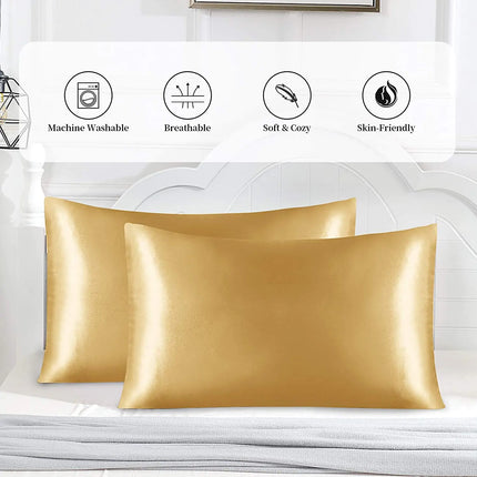 Beauty Sleep Satin Pillowcases 2/Pack