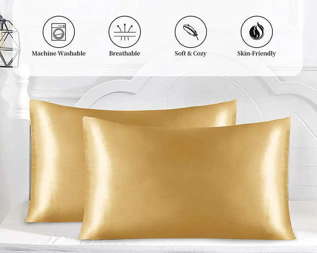 Beauty Sleep Satin Pillowcases 2/Pack