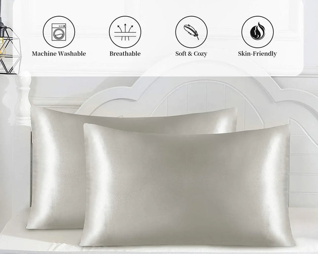 Beauty Sleep Satin Pillowcases 2/Pack