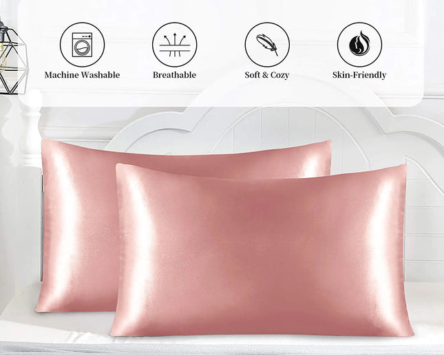 Beauty Sleep Satin Pillowcases 2/Pack
