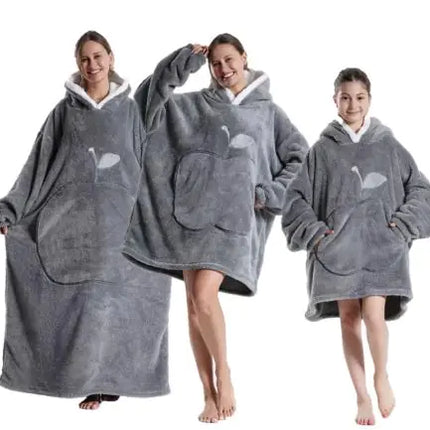The CozyPlush Wearable Blanket | Ultra-Soft Shu Cotton Velvet Pullover