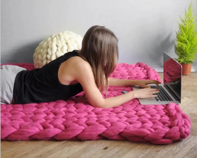 Zen Weighted Knitted Blanket