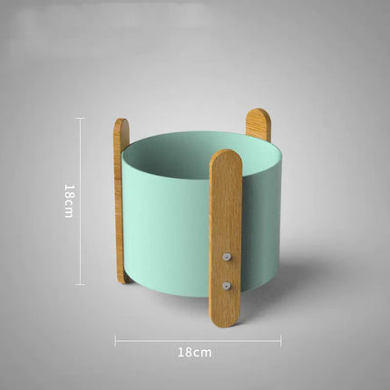 Minimalist Iron Planter: Nordic Style Indoor Pot for Succulents