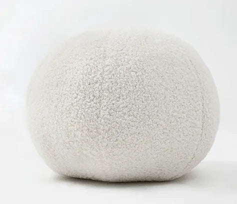 Luxurious Round Velvet Knot Ball Pillow | Scandinavian Accent Cushion for Sofa & Bed