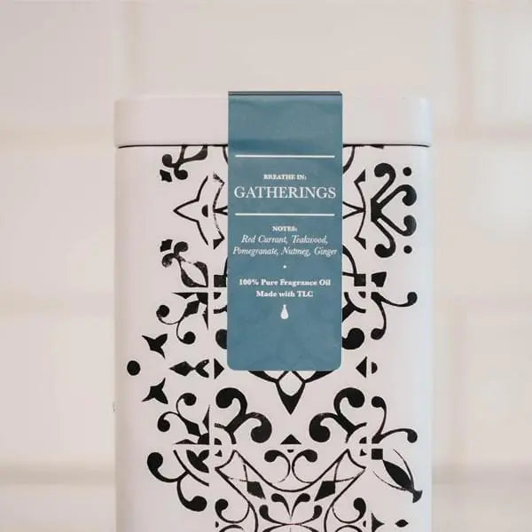 Gatherings Red Currant & Pomegranate Soy Candle | Festive Fruit & Spice Scent