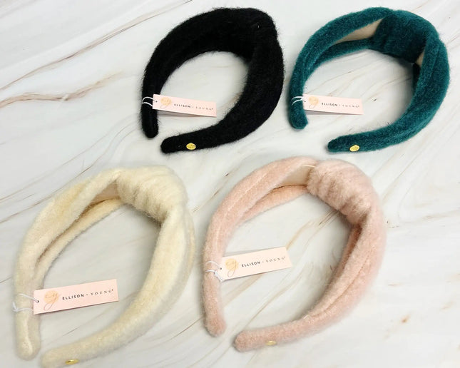 Cozy Fuzzy Cloud Knotted Headband