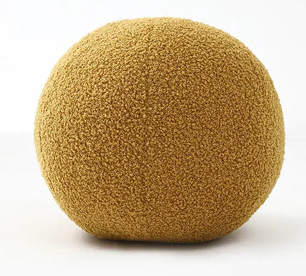Luxurious Round Velvet Knot Ball Pillow | Scandinavian Accent Cushion for Sofa & Bed