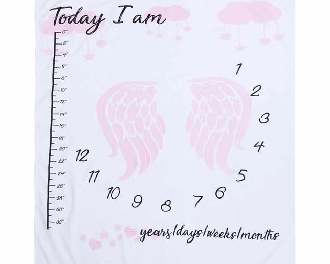 Newborn Baby Milestone Photography Blanket