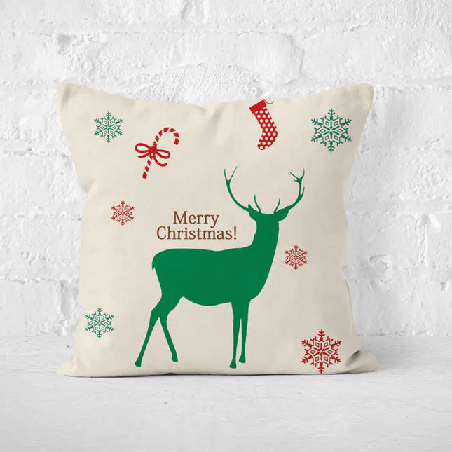 Christmas Elements Pillow Covers (45x45cm) | Non-Fading Sublimation Festive Cushion Covers