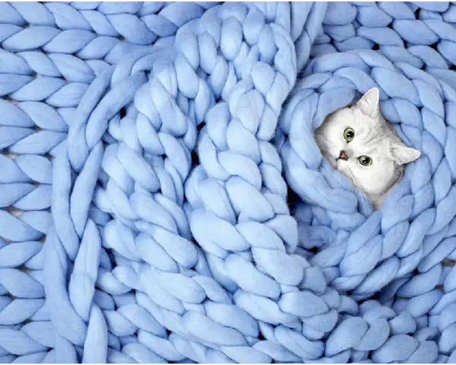 Zen Weighted Knitted Blanket