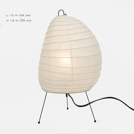 RiceBloom Nordic Minimalist Accent Light | Japanese Style Rice Paper Diffused Table Lamp