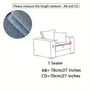 Ultra-Soft Sherpa Fleece Sofa Cover | Plush Non-Slip Couch Slipcover