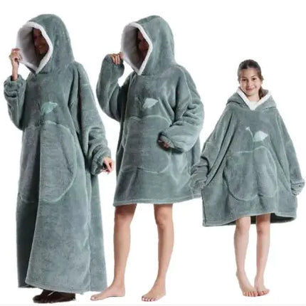 The CozyPlush Wearable Blanket | Ultra-Soft Shu Cotton Velvet Pullover