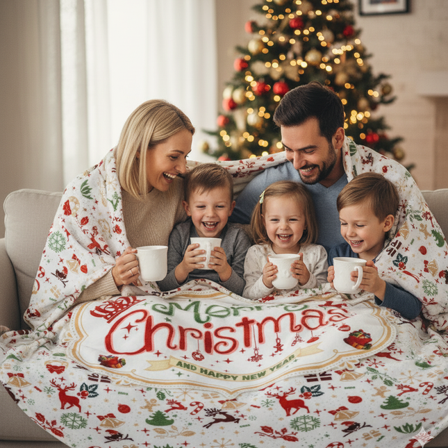 The Coziest Christmas Throw Blanket 60x50