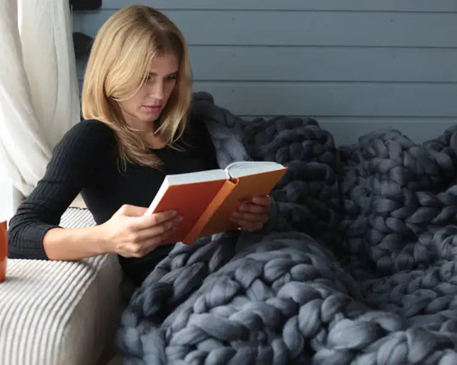 Zen Weighted Knitted Blanket