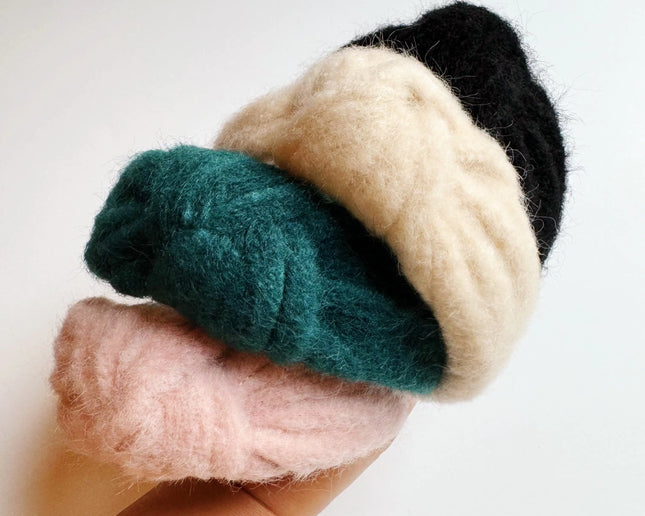 Cozy Fuzzy Cloud Knotted Headband