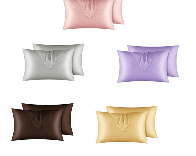 Beauty Sleep Satin Pillowcases 2/Pack