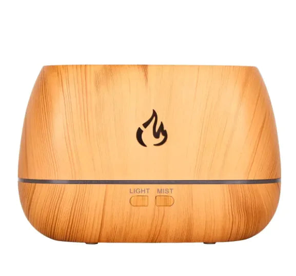 Flame Effect Humidifier & Himalayan Modern Salt Lamp Diffuser