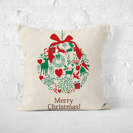 Christmas Elements Pillow Covers (45x45cm) | Non-Fading Sublimation Festive Cushion Covers