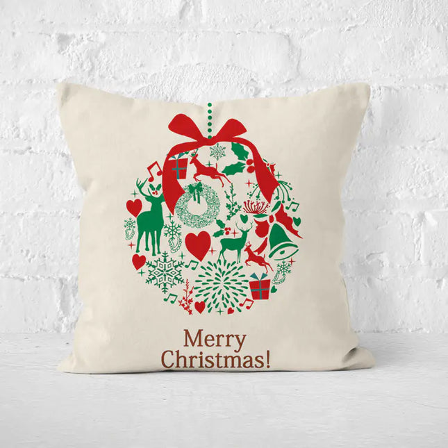 Christmas Elements Pillow Covers (45x45cm) | Non-Fading Sublimation Festive Cushion Covers