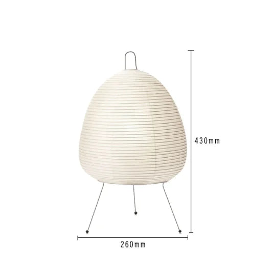 RiceBloom Nordic Minimalist Accent Light | Japanese Style Rice Paper Diffused Table Lamp