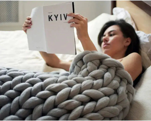 Zen Weighted Knitted Blanket