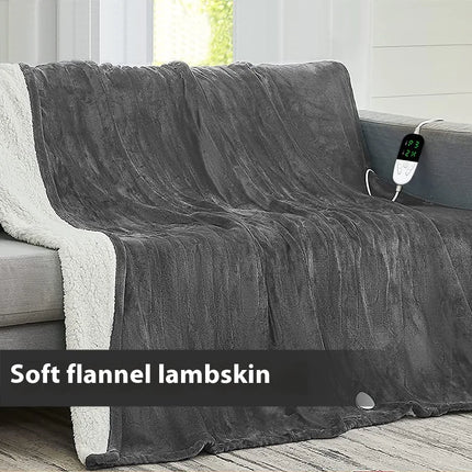 Ultra-Soft Heated Electric Blanket | 10-Setting Fast-Heating Throw