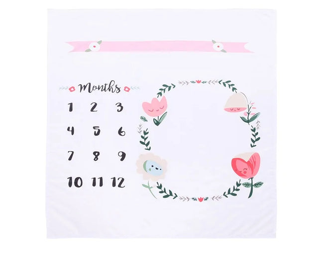 Newborn Baby Milestone Photography Blanket