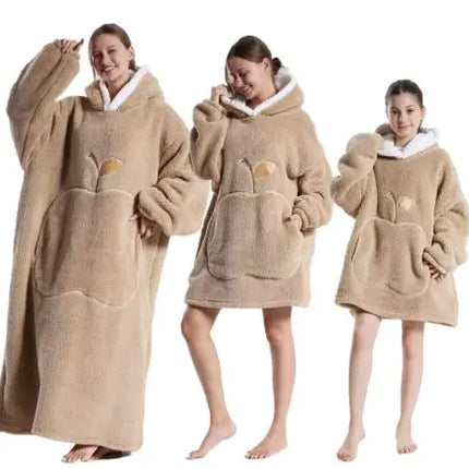 The CozyPlush Wearable Blanket | Ultra-Soft Shu Cotton Velvet Pullover