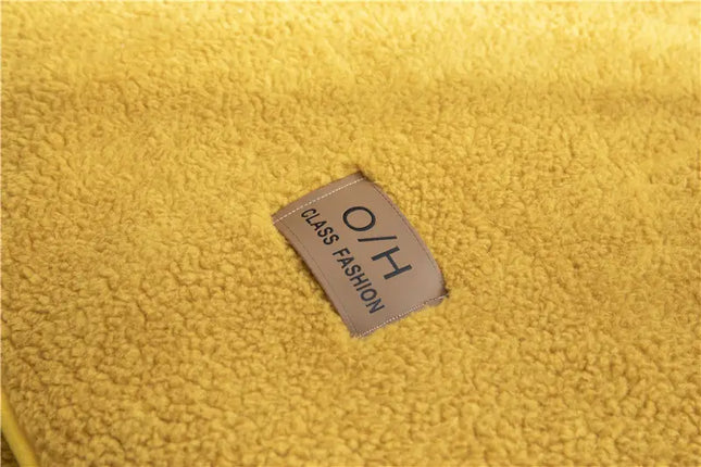 Ultra-Soft Sherpa Fleece Sofa Cover | Plush Non-Slip Couch Slipcover