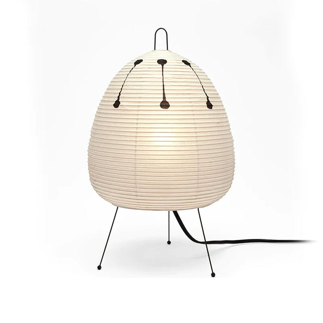 RiceBloom Nordic Minimalist Accent Light | Japanese Style Rice Paper Diffused Table Lamp