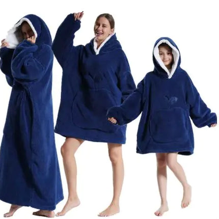 The CozyPlush Wearable Blanket | Ultra-Soft Shu Cotton Velvet Pullover