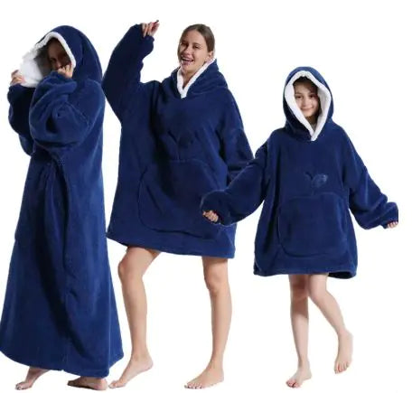 The CozyPlush Wearable Blanket | Ultra-Soft Shu Cotton Velvet Pullover