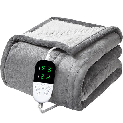 Ultra-Soft Heated Electric Blanket | 10-Setting Fast-Heating Throw